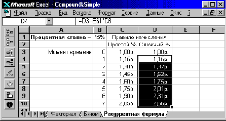 Техника финансовых вычислений на Excel