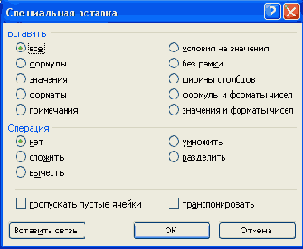 Практическая работа с таблицами Excel