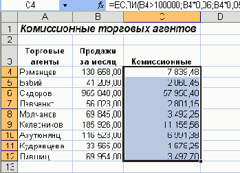 Практическая работа с таблицами Excel