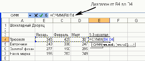 Электронные таблицы Excel