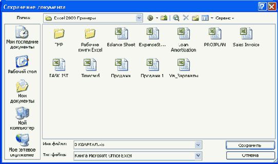 Электронные таблицы Excel