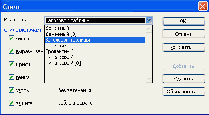 Электронные таблицы Excel