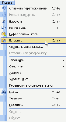 Электронные таблицы Excel