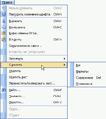 Электронные таблицы Excel