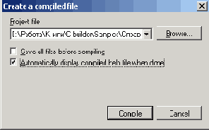   Create a compiled file