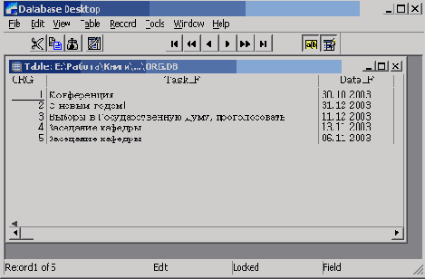 Database Desktop  