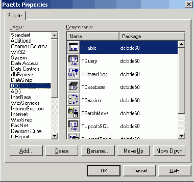   Palette Properties